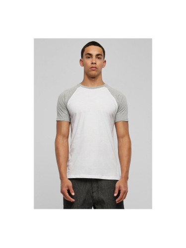 Contrasting raglan t-shirt wht/grey