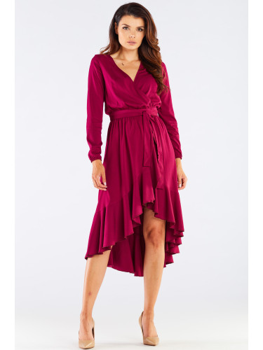 Awama Woman's Dress A456 Claret