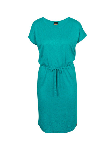 Turquoise women's patterned dress SAM 73 Odette