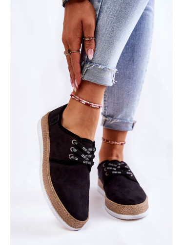 Дамски маратонки BIG STAR, изработени от ековелур