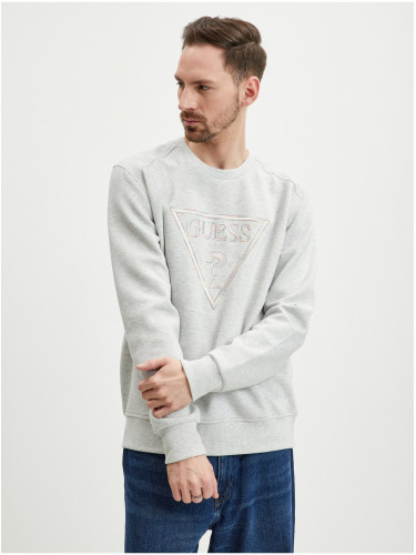 Light Grey Mens Sweatshirt Guess Vil - Men