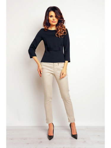 Infinite You Woman's Blouse M089 Navy Blue