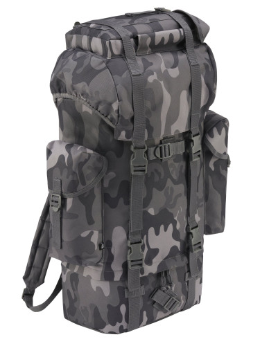 Nylon Military Backpack Grey Camo