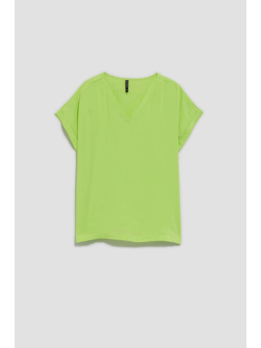 Дамска блуза L-KO-4047 в светло зелено