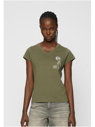 Ladies Only Love Olive Tee