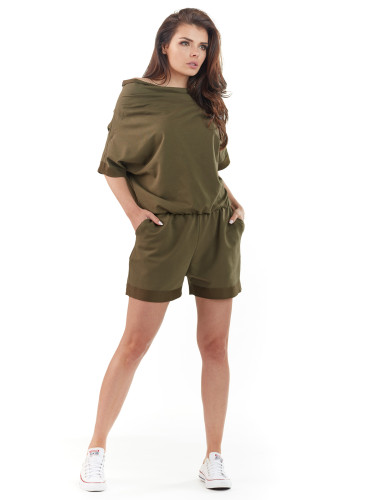 Awama Woman's Overall A216 Khaki