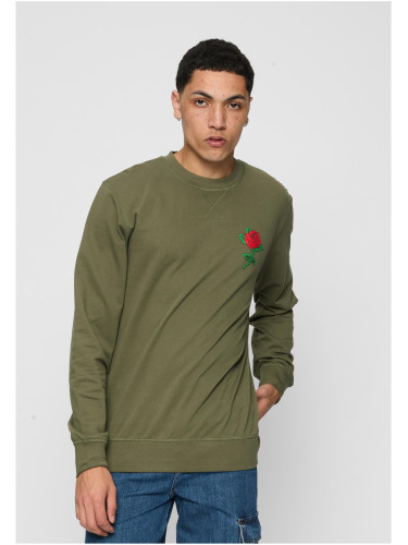MISTER TEE Суитшърт с кръгло яке, маслиненозелен