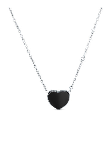 VUCH Sophie Heart Black Necklace