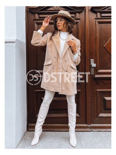 Дамско палто от алпака SERENITY светло бежово Dstreet