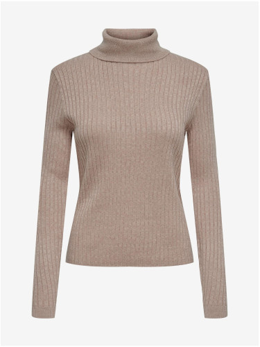 Beige women's turtleneck sweater JDY Novalee - Women