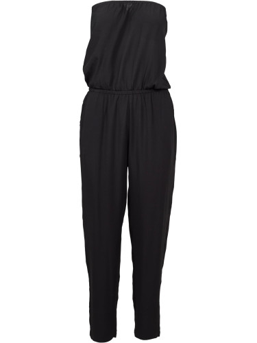 Women's viscose bandeau jumpsuit black