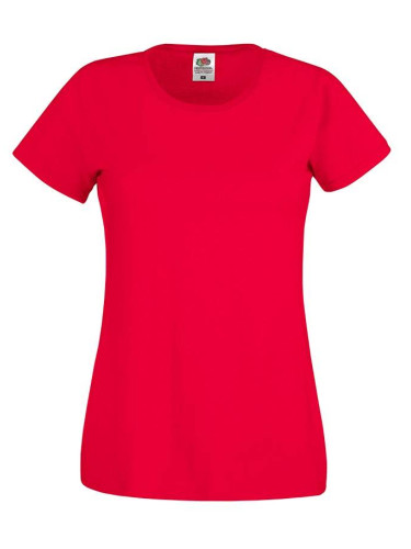 Lady fit Red T-shirt Original Fruit of the Loom
