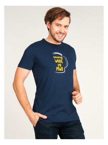 Yoclub Man's Cotton T-shirt PKK-0108F-A110 Navy Blue
