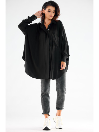 Awama Woman's Shirt A528 Black