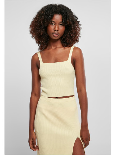 Women's knitted top soft yellow