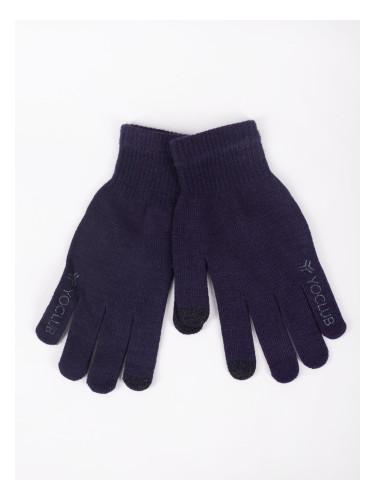 Yoclub Man's Men's Touchscreen Gloves RED-0243F-AA5E-005 Navy Blue
