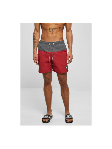 Men's Block Swimsuit Grey/Red