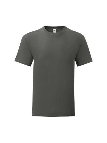 Graphite Iconic Combed Cotton T-shirt Fruit of the Loom