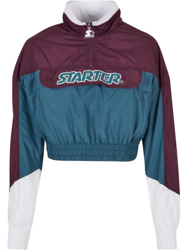 Women's Beginner Jacket with Color Block Dark Purple/Teal