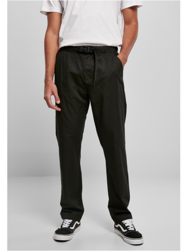 Straight Leg Chino With Strap Black