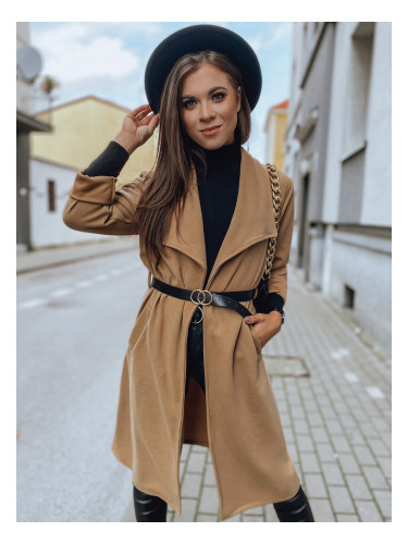Дамско палто ROKKI камила Dstreet