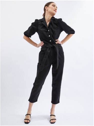 Orsay Black Women's Denim Jumpsuit - Women's