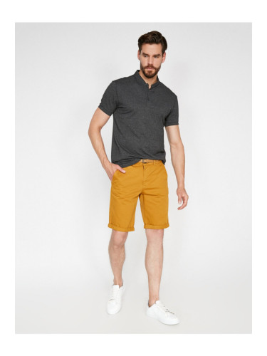 Koton Shorts - Yellow - Normal Waist