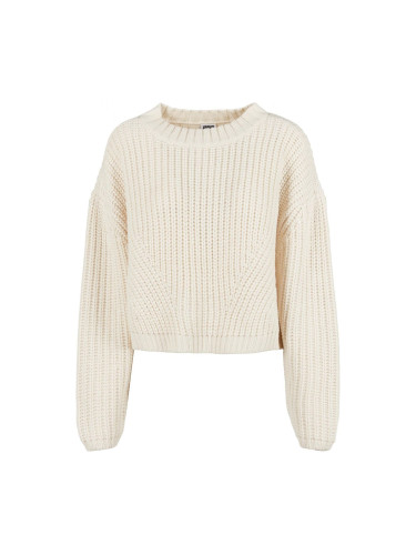Women's wide oversize sweater whitesand