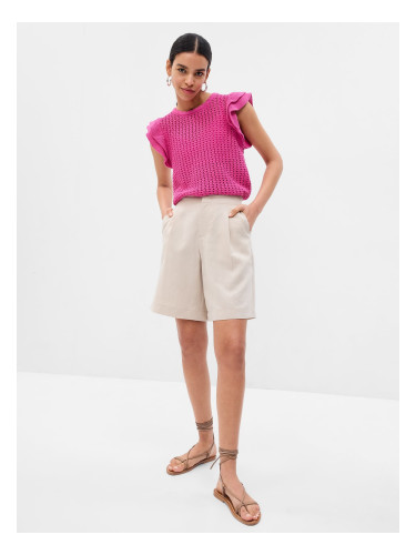 GAP Crochet Top with Ruffles - Women