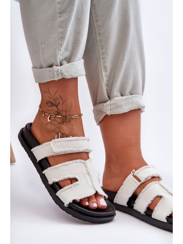 Boto Дамски слипони от бяла ламироза