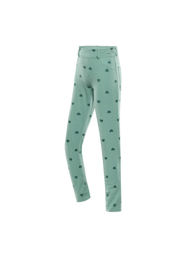 Children's cotton pants nax NAX LONGO aloe green