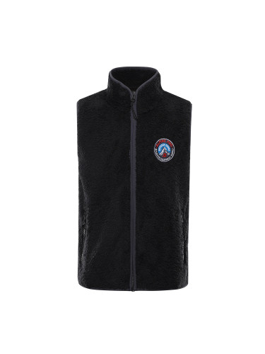 Black children's vest ALPINE PRO OKARO