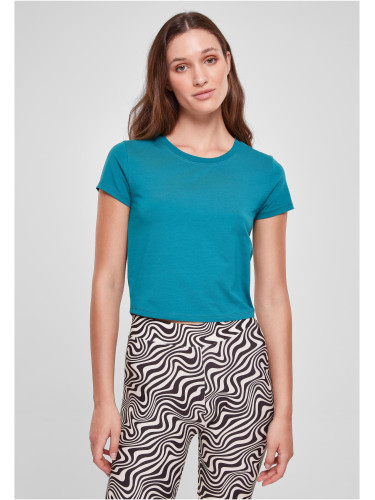 Women's stretch jersey Cropped Tee watercolor