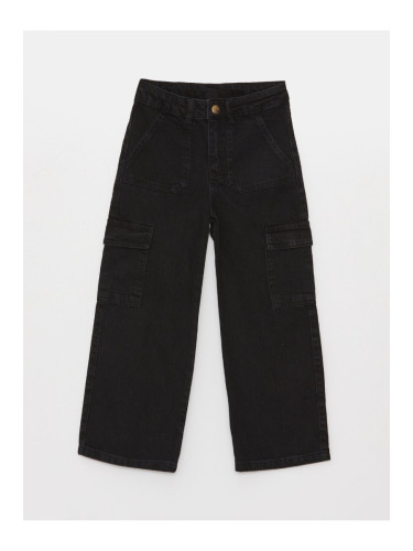 LC Waikiki LCW Kids Wideleg Girl's Cargo Jean Trousers