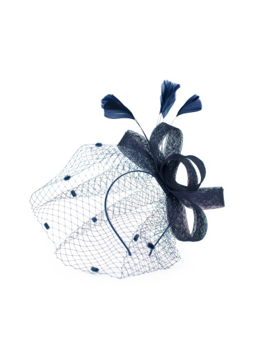 Art Of Polo Woman's Fascinator cz22171 Navy Blue