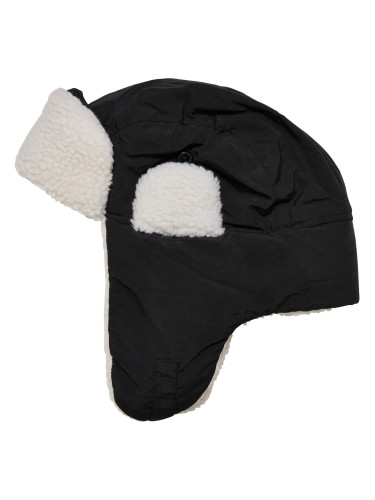 Nylon cap Sherpa Trapper Black/offwhite