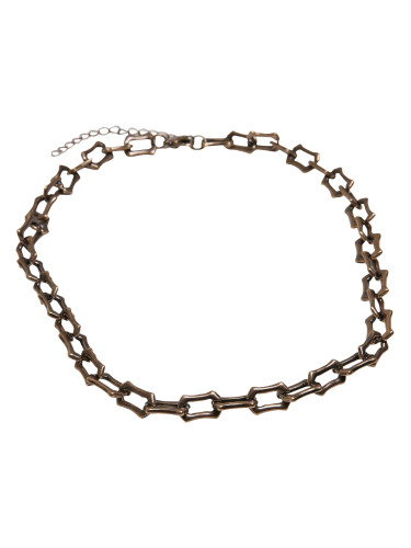 Robust chain necklace made of antique brass