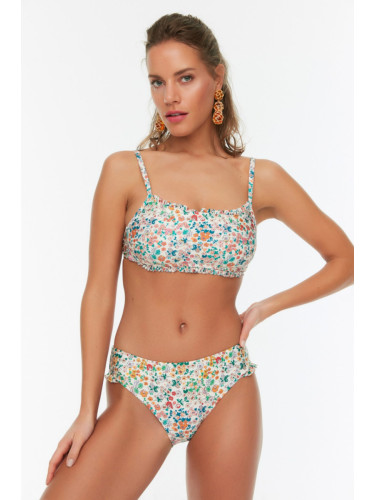 Trendyol цветен модел Bralette с излишни украшения, редовен крак бикини комплект