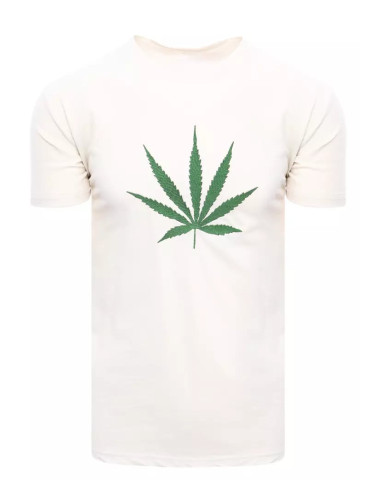 T-shirt męski ecru Dstreet