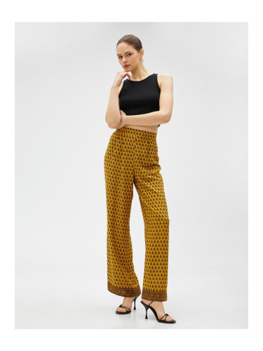 Koton етнически модел широк крак панталони