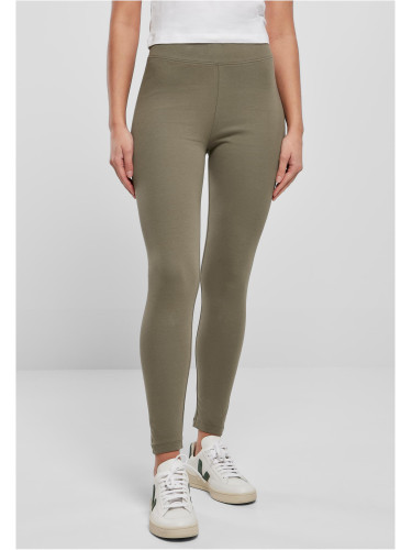 Women's Jersey leggings with high waist olive