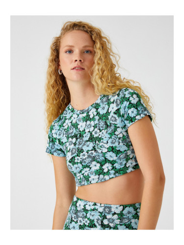 Koton Crop T-Shirt Short Sleeve