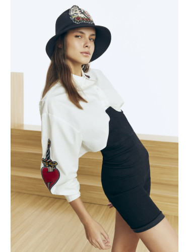 Trendyol X Zeynep Tosun Black Underwire Denim Jumpsuit