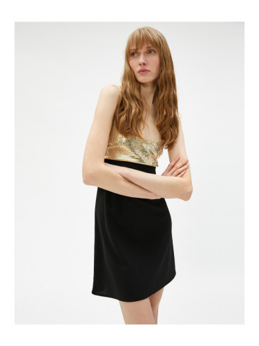 Вечерна рокля Koton & Prom - черна - A-line