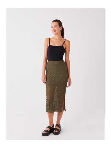 LC Waikiki Women's Extra Tight Fit Patterned Skirt