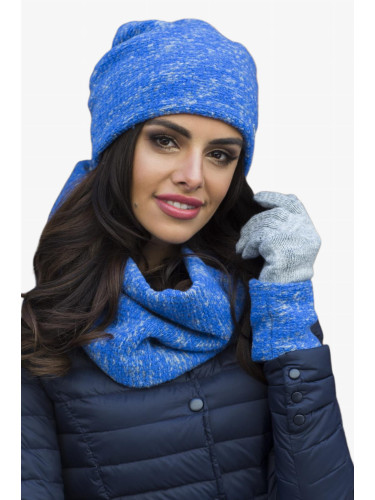 Дамски комплект. Kamea Kamea_Set_Hat&Scarf_K.17.260.17_Blue