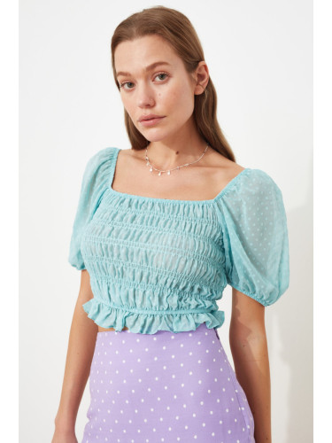 Trendyol Blouse - Green - Slim fit