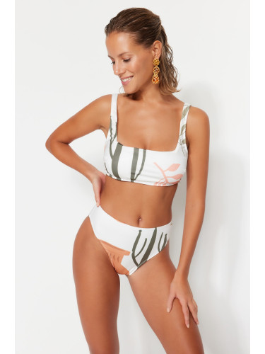 Дамски бански долнище Trendyol TBESS22BA0091/WHİTE