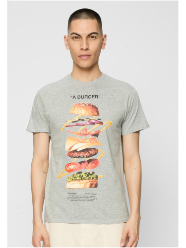 Burger Tee Heather Grey