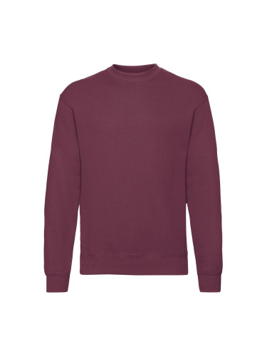 Burgundy Men's Sweatshirt Set-in Sweat Fruit of the Loom